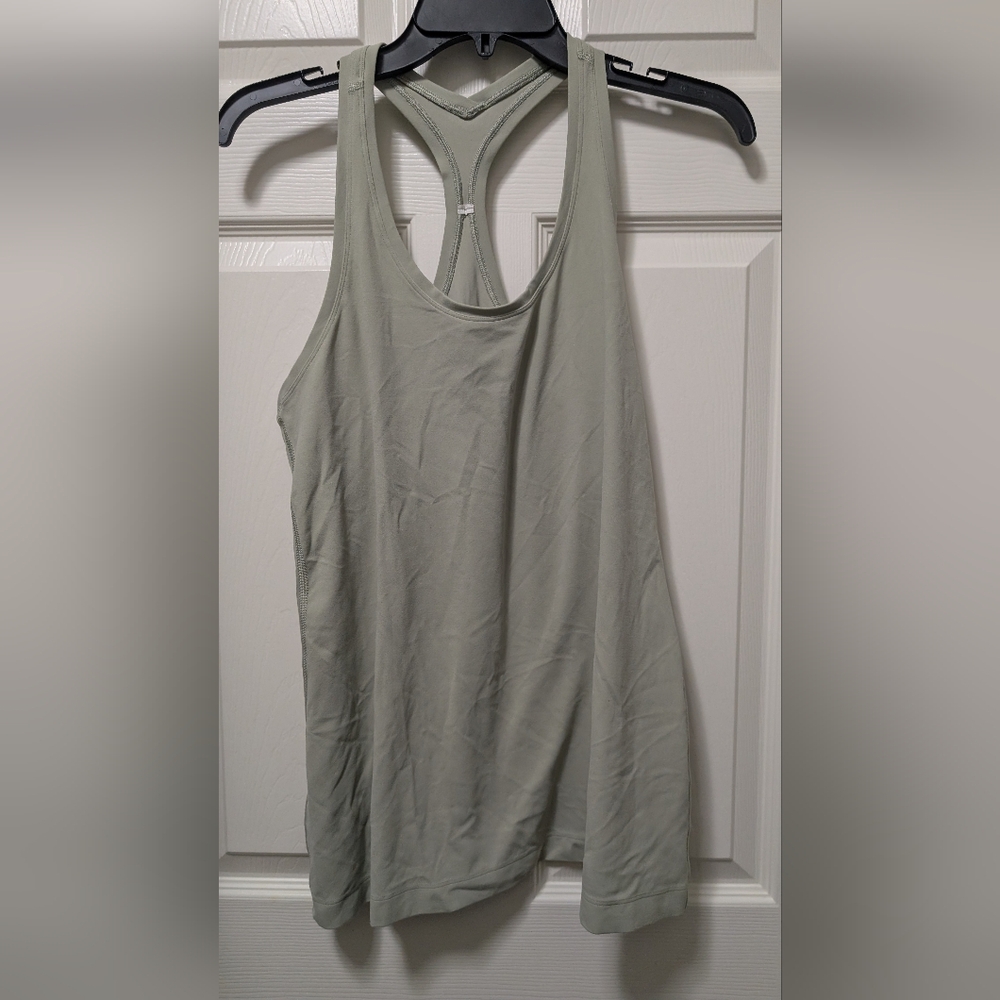 Lululemon Cool Racerback Long Tank Top *Nulu Size 10 sage Green